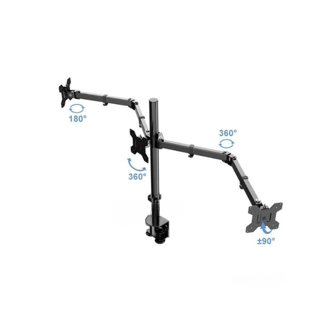 Triple Desktop Monitor Mounting Arm (13 - 32" Screens)