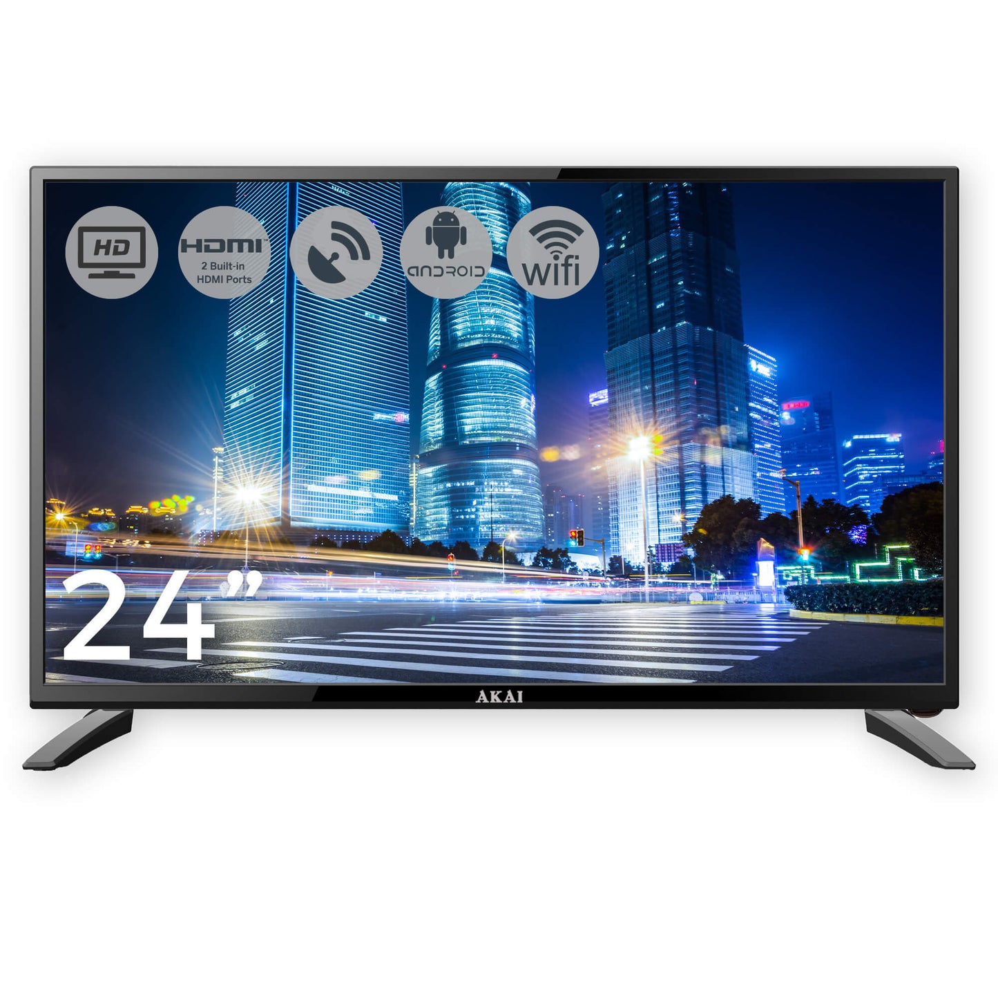 Akai 24" HD Led S2 Sat Smart TV Android 11